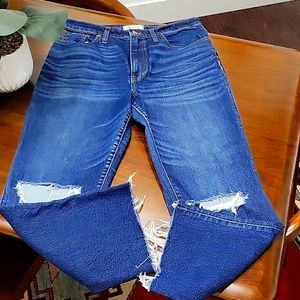 Madewell High Riser Flare Crop